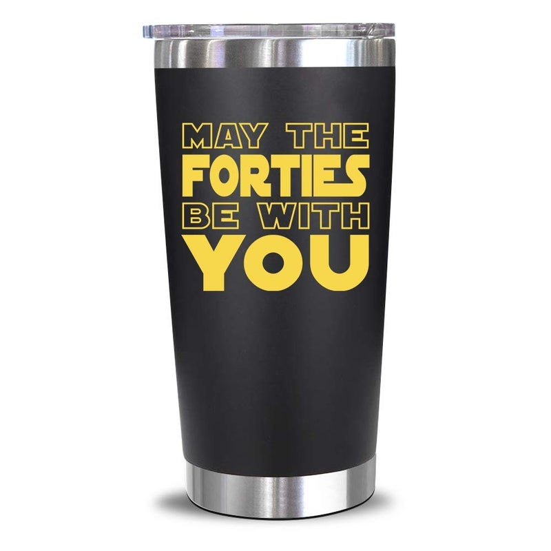 NewEleven 40th Birthday Gifts For Men Women - 1984 40th Birthday Decorations For Men Women - 40 Year Old Birthday Gifts For Dad  Mom  Friends Turning 40-20 Oz Tumbler - Image 1